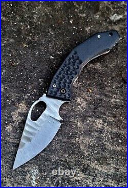 Alien Knives MX6 USA Handmade Folding Pocket Knife Black Micarta Rare + Extras