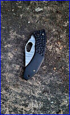 Alien Knives MX6 USA Handmade Folding Pocket Knife Black Micarta Rare + Extras