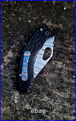 Alien Knives MX6 USA Handmade Folding Pocket Knife Black Micarta Rare + Extras