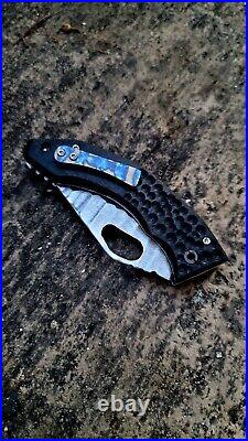 Alien Knives MX6 USA Handmade Folding Pocket Knife Black Micarta Rare + Extras