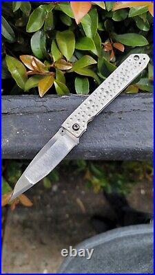 Alien Knives USA Custom Handmade Raza Folding Knife CPM154 Blade 6AL4V Titanium