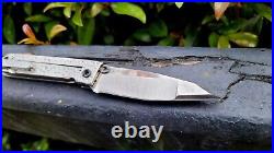 Alien Knives USA Custom Handmade Raza Folding Knife CPM154 Blade 6AL4V Titanium