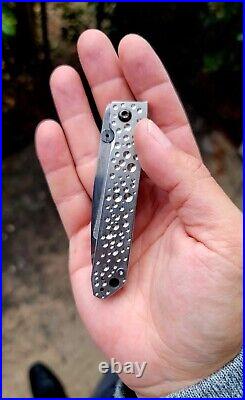 Alien Knives USA Custom Handmade Raza Folding Knife CPM154 Blade 6AL4V Titanium