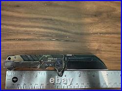 Andre De Villiers Custom Mini Butcher 2015 Black/Damascus 3 Inch Lock Blade EDC