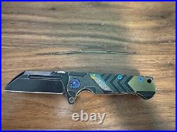 Andre De Villiers Custom Mini Butcher 2015 Black/Damascus 3 Inch Lock Blade EDC
