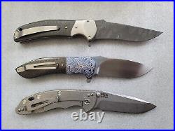 Andre Thorburn Knives L50F, Hand Satin Blade, Engraved Bolsters, Carbon Fiber