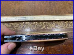 Andre Thorburn L36L Stunning Custom Engraved Mammoth Large Flipper knife