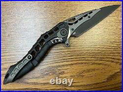 Andre de Villiers Alien Integral Frame Lock Knife Titanium (3.5 Black) M390