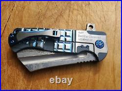 Andre deVilliers Blue Battle Cleaver carbon fiber Full Dress ADV Tactical Knife