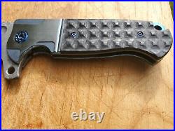 Andre deVilliers Blue Battle Cleaver carbon fiber Full Dress ADV Tactical Knife