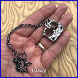 Andy Frankart Afrankart AFK Beezelknuck DFK Nano Pendant & Steel Flame Chain