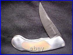 Andy Shinosky Custom Interframe Pearl Folding Knife
