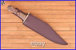 Antique Early Bridge Cutlery Wood Folding 3-Blade Pocket Knife Old with sheath