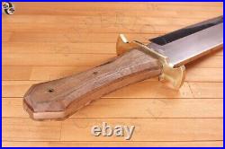 Antique Early Bridge Cutlery Wood Folding 3-Blade Pocket Knife Old with sheath