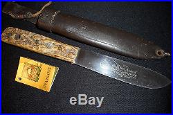 Antique PUMA 6317 Fahrtenmesser Hunting Knife -Old Collection -STAG/Germany RARE