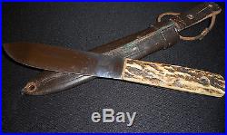 Antique PUMA 6317 Fahrtenmesser Hunting Knife -Old Collection -STAG/Germany RARE