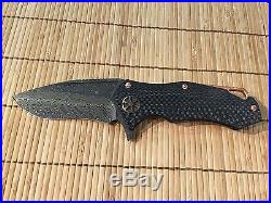 Authentic Microtech Knives Marfione Custom Starlord Damascus Blade with CF