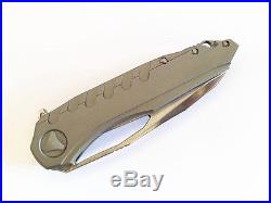 B005119 Clone Custom Marfione Sigil Folding Knife M390 Blade TC4 Titanium Handle