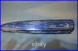 Barry Gallagher Mosaic Custom Linerlock Damascus Folding Knife Pristine