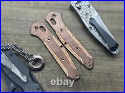 Battleworn TOPO engraved Copper Scales for Benchmade 940 Osborne