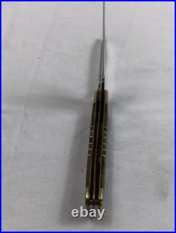 Bear & Bull Hand Made Mother Of Pearl And Abalone 2 Blade Pocket Knife Rare