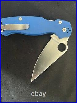 Bento Box Royal Blue Spiderco Paramilitary 2