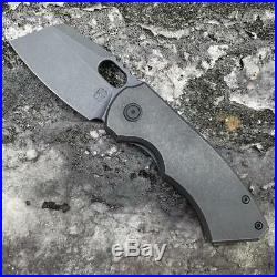Berg Blades SLiM folding knife Titanium Stonewash Handle & Stonewash Steel Blade
