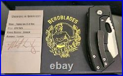 BergBlades Mini Slim Frame Lock Knife Black DLC Titanium (2.4 Satin) production