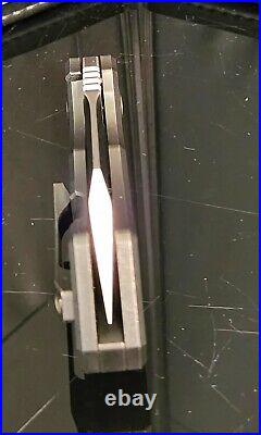 BergBlades Mini Slim Frame Lock Knife Black DLC Titanium (2.4 Satin) production