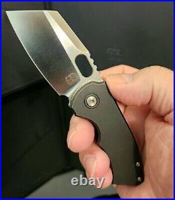 BergBlades Mini Slim Frame Lock Knife Black DLC Titanium (2.4 Satin) production