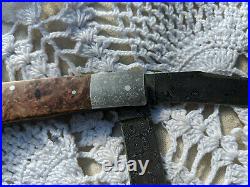 Bill Ruple Raindrop Damascus 2 Blade Trapper- price reduced