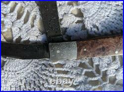 Bill Ruple Raindrop Damascus 2 Blade Trapper- price reduced