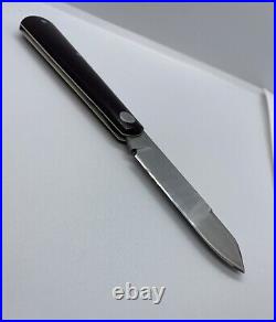 Birdvis Knives Custom Barlow Slipjoint Knife CPM-154 Maroon Micarta Handles Rare
