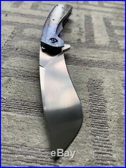 Black Snow Customs Folder Knife Handmade Custom Folding Knives Wow