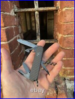 Black Victorinox swiss army Knife Carbon limited edition Spartan PS