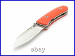 Bob Dozier Custom D2 Blaze Orange G10 Titanium Linerlock Folding Pocket Knife