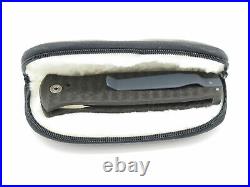 Bob Dozier Thorn Custom D2 Carbon Fiber Titanium Linerlock Folding Pocket Knife