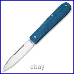 Boker 112944 Coffin Handle Slipjoint Denim Blue Micarta CPM Magnacut Blade