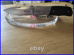 Boker SD2 Liner lock Folder Micarta Titanium Discontinued