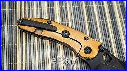 Borka Blades Custom Stitch, Blk DLC M390, Orange Peeled Bronze Ano Ti Scales