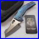 Borka Blades & Mike Bond Knives Shylock, Winged Skull, Rock Pattern Chamfers