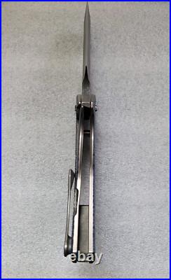 Borka Blades & Mike Bond Knives Shylock, Winged Skull, Rock Pattern Chamfers