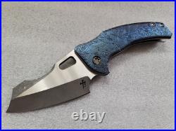Borka Blades & Mike Bond Knives Shylock, Winged Skull, Rock Pattern Chamfers