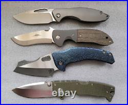 Borka Blades & Mike Bond Knives Shylock, Winged Skull, Rock Pattern Chamfers