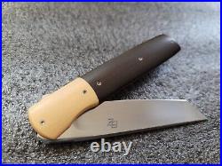 Brad Zinker Custom Tanto, Mirror Hand Satin Blade, Lightweight 3.75 Knife