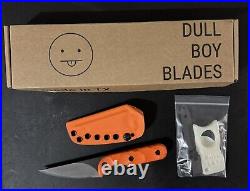 Brand New Dull Boy Blades Mini Beekeeper Large Rock Orange With Orange Sheath