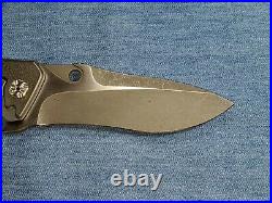 Brian Tighe Drip Tighe Custom Knife Flipper Button Lock minty. 99 No Reserve