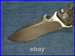 Brian Tighe Drip Tighe Custom Knife Flipper Button Lock minty. 99 No Reserve