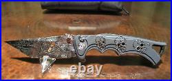 Brian Tighe Fighter Damasteel Skulls Custom