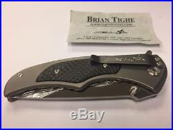 Brian Tighe Tighe Coon Custom Flipper Knife $. 99 No Reserve Auction